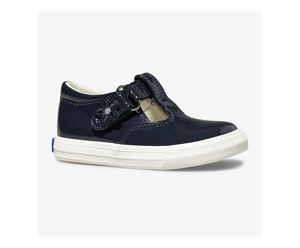 Slip On Παιδικα - Keds Daphne Patent - Σκουρο Μπλε - LNRUJ0281